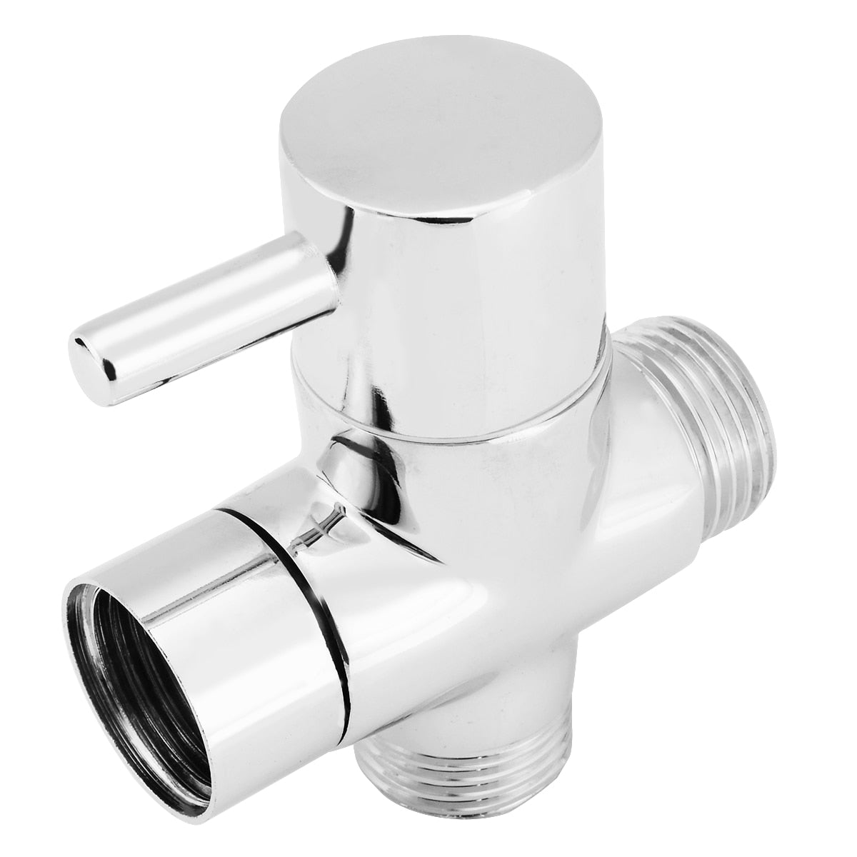 Mayitr Chrome Brass Bathroom Toilet Bidet G1/2" T-adapter Shower Diverter