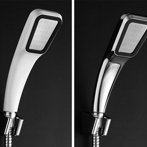 300-holes Pressure Supercharger Rainfall Shower Head Square Hand-held Shower Nozzle Water Saving High Quality